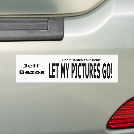 Lass meine Bilder los! Autoaufkleber (Auf Auto)