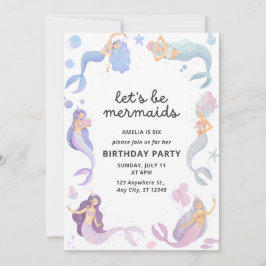 Lass Mermaids Einladung