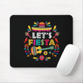 Lass mexikanisches Fiesta Cinco De Mayo Party farb Mousepad (Mit Mouse)