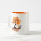 Lass mich allein Herbst Zweifarbige Tasse (Vorderseite Links)