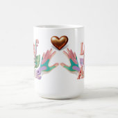 Lass Mich Allein Punny 3D Text Kaffeetasse (Mittel)
