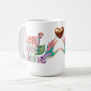 Lass Mich Allein Punny 3D Text Kaffeetasse