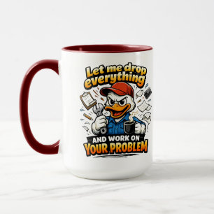 Lass mich alles fallen lassen Ente Tasse