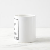 Lass mich alles fallen lassen und an deinem Proble Kaffeetasse (Mittel)