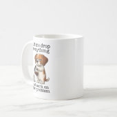 lass mich alles fallen lassen und an deinem Proble Kaffeetasse (Vorderseite Links)