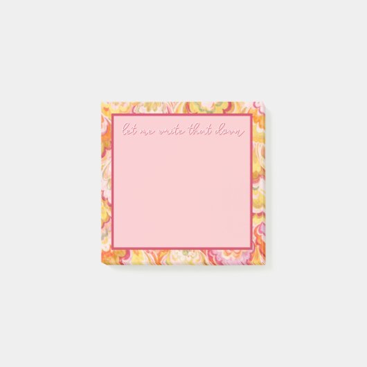 Lass mich das aufschreiben Post-It Notizen (Vorderseite)