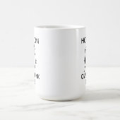 Lass mich das nochmal überdenken Lustiger Katzensp Kaffeetasse (Mittel)