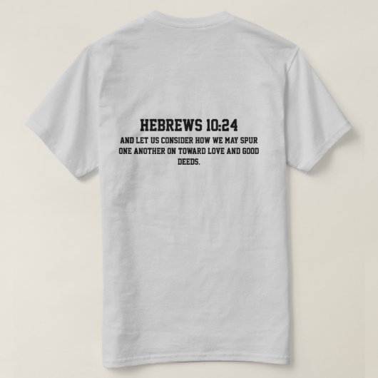 Lass mich dich antreiben T-Shirt (Design Rückseite)