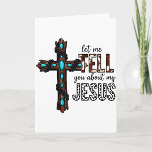 Lass mich dir von meinem Jesus christlich religiös Karte