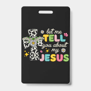 Lass mich dir von meinem Jesus erzählen Groovy chr Ausweis