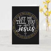 Lass mich dir von meinem Jesus Gott Glauben Religi Karte (Gelbe Blume)