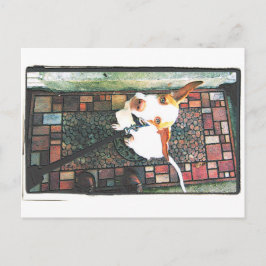 Lass mich ein postkarte