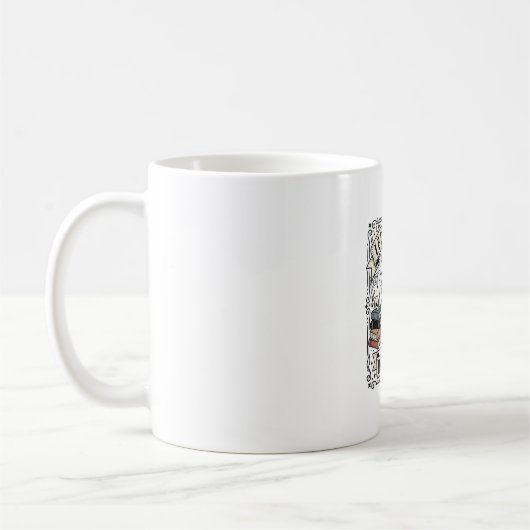 Lass mich in Frieden lesen Geist Büchernarr Hallow Kaffeetasse (Links)