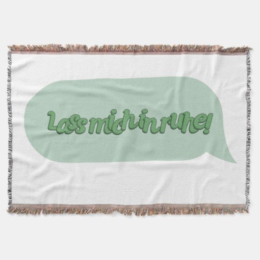 Lass mich in Ruhe! Decke (Vorderseite)