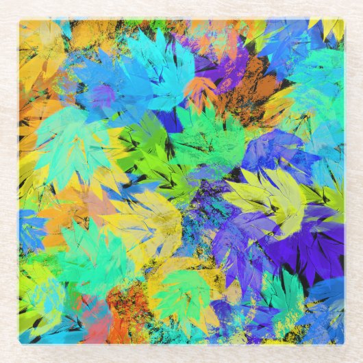 Lass mich in Ruhe! Glasuntersetzer (Vorderseite)