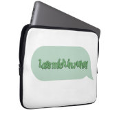 Lass mich in Ruhe! Laptopschutzhülle (Vorne Rechts)