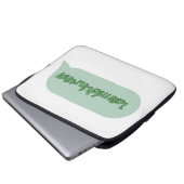 Lass mich in Ruhe! Laptopschutzhülle (Vorne Knopf)