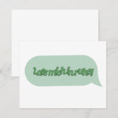 Lass mich in Ruhe! RSVP Karte (Vorne/Hinten)