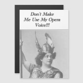 Lass mich meine Opera-Sprachkarte nicht benutzen Magnetkarte (Vorne/Hinten)