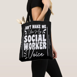 Lass mich meine Stimme der Sozialarbeiter nicht lu Tasche