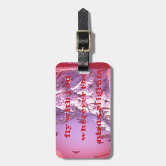 Lass mich mit dir zu valentine.png gepäckanhänger (Vorderseite vertikal)