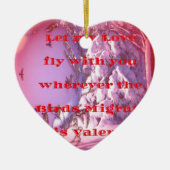 Lass mich mit dir zu valentine.png keramik ornament (Vorne)