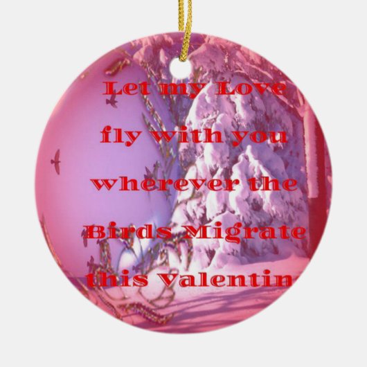 Lass mich mit dir zu valentine.png keramik ornament (Vorne)