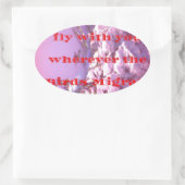 Lass mich mit dir zu valentine.png ovaler aufkleber (Tasche)