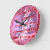 Lass mich mit dir zu valentine.png runde wanduhr (Winkel)