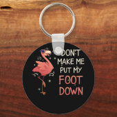 Lass mich nicht den rosafarbenen Flamingo-Sommer n Schlüsselanhänger (Vorderseite)