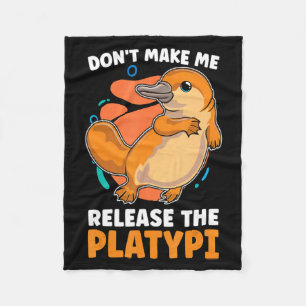 Lass mich nicht die Platy Loves Duck Bille veröffe Fleecedecke