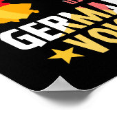 Lass mich nicht meine deutsche Stimme Deutsch verw Poster (Ecke)