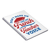 Lass mich nicht meine Französischlehrerin-Stimme b Notizblock (Rechte Seite)