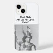 Lass mich nicht meine Opernstimme benutzen Case-Mate iPhone Hülle (Rückseite)