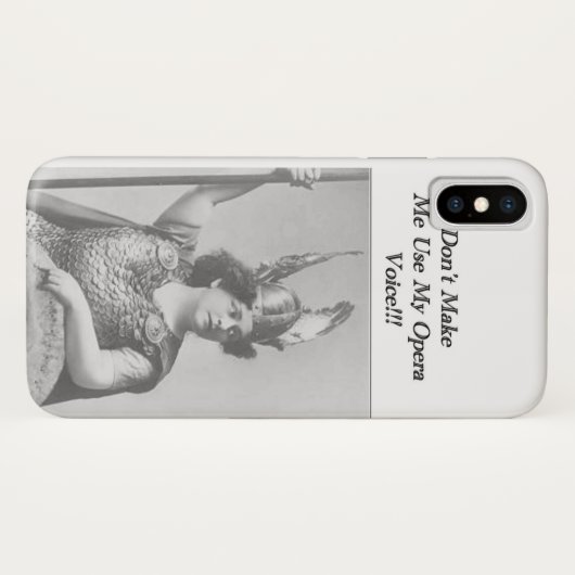 Lass mich nicht meine Opernstimme benutzen Case-Mate iPhone Hülle (Rückseite (Horizontal))