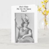 Lass mich nicht meine Opernstimme benutzen Karte (Gelbe Blume)
