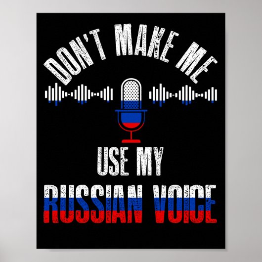 Lass mich nicht meine russische Stimme benutzen Poster (Vorne)