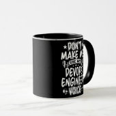 Lass mich nicht meine Stimme des Entwickleringenie Tasse (VorderseiteRechts)