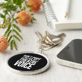 Lass mich nicht meine Theaterstimme benutzen - mus Schlüsselanhänger (Seite)