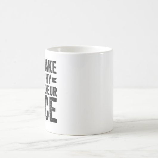 Lass mich nicht meine Unternehmerstimme benutzen Kaffeetasse (Mittel)