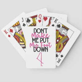 Lass mich nicht niedermachen - Flamingo Spielkarten