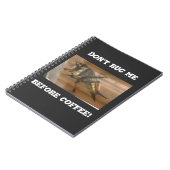 Lass mich nicht vor dem Kaffee in Ruhe. Notizblock (Linke Seite)