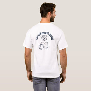 Lass mich nochmal punkten - Fußball-Welpe im Stick T-Shirt