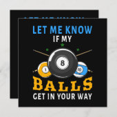 Lass mir Bescheid, wenn meine Bälle dir in die Que (Vorne/Hinten)