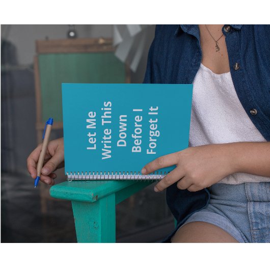 Lass mir das auf, bevor ich es vergesse notizblock