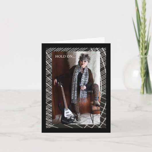 Lass mir, das eine Minute zu überdenken Karte (Vorderseite)