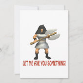 Lass mir, dass du etwas machst einladung (Vorderseite)