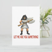 Lass mir, dass du etwas machst einladung (Stehend Vorderseite)