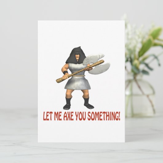 Lass mir, dass du etwas machst einladung (Stehend Vorderseite)