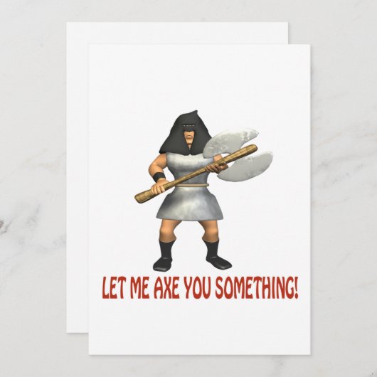 Lass mir, dass du etwas machst einladung (Vorne/Hinten)